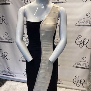 NWT HERVE LEGER SZ M BANDAGE DRESS